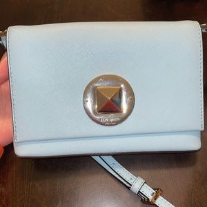 Light blue small Kate Spade crossbody purse